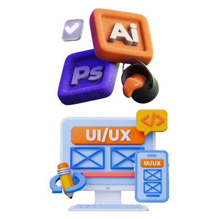 Graphic design and UI/UX services by AutoSols